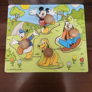 Disney Mickey Mouse and Friends Colorful Wooden Puzzle